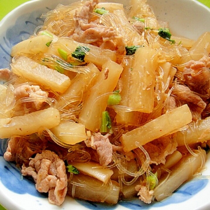 大根と春雨の炒め煮